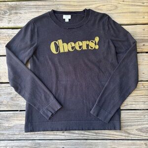 J. Crew Teddie Cheers Cotton Sweater